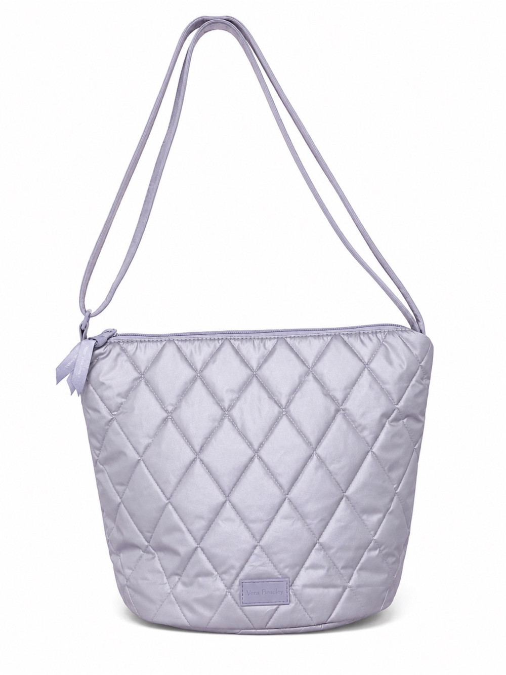 Vera Bradley Ultralight Bucket Crossbody Lavender Pearl Quilted Bag